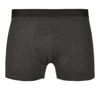 Build Your Brand Herren-Boxershorts - 2 Stück pro Packung - Dunkelgrau meliert | S