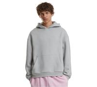 Build Your Brand Herren Kapuzenpullover Fluffy – Flauschig, Loose Fit – Heller Asphalt 3XL
