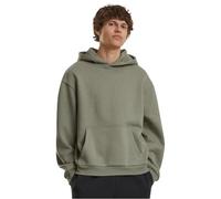 Build Your Brand Flauschiges Herren-Kapuzen-Sweatshirt Fluffy - Olivgrün hell | XL