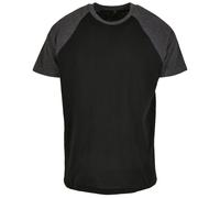 T-Shirt Raglan Contrast Tee Black/Charcoal S