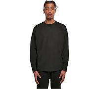 Build Your Brand Herren BY198-Oversized Cut On Sleeve Longsleeve T-Shirt, Black, XL