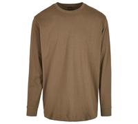 Build Your Brand Herren BY091-Longsleeve with Cuffrib T-Shirt, Olive, M