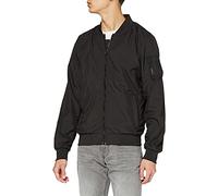 Build Your Brand Herren Nylon Bomber Jacket Bomberjacke, per pack Schwarz (Black 00007), XX-Large (Herstellergröße: XXL)