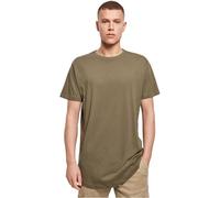 Build Your Brand T-Shirt BY028 Herren extra langes kurzarm Baumwolle Olive XXL