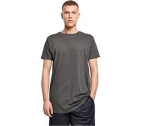 Build Your Brand Langes Herren T-Shirt - Dunkelgrau meliert | 3XL