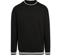 Build Your Brand College Sweat Crew Sweatshirt 4XL Black / White