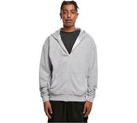 Build Your Brand Herren Sweatshirtjacke Ultra Heavy Zip Hoody, Farbe heathergrey, Größe M
