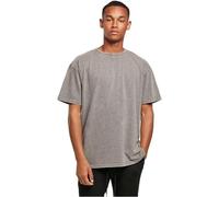 Build Your Brand Herren T-Shirt Acid Washed Heavy Oversized Tee, Farbe Asphalt, Größe XS