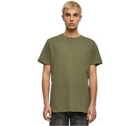 Build Your Brand Herren Basic Round Neck T-Shirt - Baumwollshirt im Regular Fit mit Rundhalsausschnitt & kurzen Ärmeln, vielseitiges Basic für Alltag, Freizeit & Veredelung,Olive,5XL