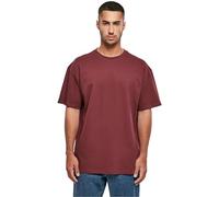Build Your Brand Men's BY102-Heavy Oversize Tee T-Shirt, Cherry, M