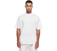 Build Your Brand Herren BY230-Oversized Mock Neck Tee T-Shirt, White, 5XL
