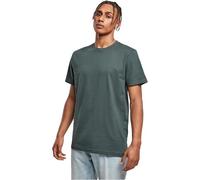 Build Your Brand Herren T-Shirt Round Neck, Männer Basic T-Shirt mit Rundhalsausschnit, Regular Fit, Baumwolle, Bottlegreen, XL