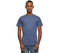 Build Your Brand Herren T-Shirt Round Neck, Männer Basic T-Shirt mit Rundhalsausschnit, Regular Fit, Baumwolle, Vintageblue, M
