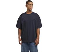 Build Your Brand Herren T-Shirt Ultra Heavy Cotton Box Tee, Basic T-Shirt für Männer, Oversized Fit, Navy, L