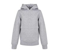 Build Your Brand Unisex Kinder Kapuzensweatshirt BY185 Bio-Baumwolle Grau (Heather) 146/152