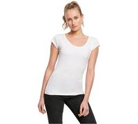 Build Your Brand Damen T-Shirt BY035 Ladies Back Cut Tee – rückenfrei, kurzarm – Weiß L