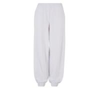 BUILD YOUR BRAND LADIES HIGH WAIST BALLON SWEAT PANTS L HEATHER GREY