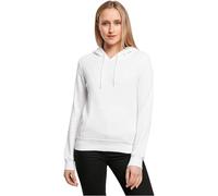 Build Your Brand Ladies Organic Hoody, White, M