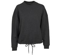 Build Your Brand Ladies Oversize Crewneck - Farbe: Charcoal (Heather) - Größe: XL