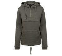 Build Your Brand Ladies Sweat Pull Over Hoody, Olive, XXL