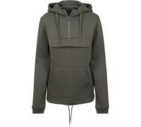 Build Your Brand Womens BY097-Ladies Sweat Pull Over Hoody Hooded Sweatshirt, Oliv, XXL