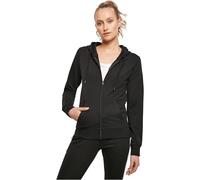 Build Your Brand Damen BY069-Ladies Terry Zip Hoody Sweatjacke, Black, M