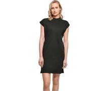 BY101 Build Your Brand Damen Stehkragen Kleid mit verlängerter Schulter Black XS