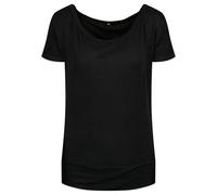 Build Your Brand Ladies Viscose Tee, Black, L