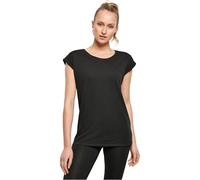 Build Your Brand Ladies Viscose Tee in Gr. M in Schwarz