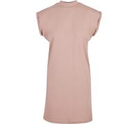 Build Your Brand Lässiges Baumwollkleid mit Stehkragen - Altrosa | 2XL