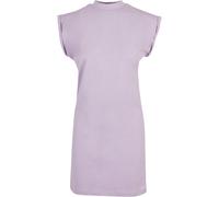 Build Your Brand Lässiges Baumwollkleid mit Stehkragen - Flieder | 2XL