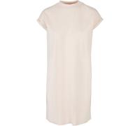 Build Your Brand Lässiges Baumwollkleid mit Stehkragen - Rosa | 2XL