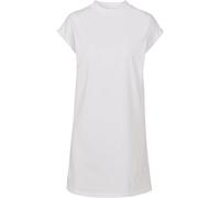 Build Your Brand Damen Turtle Extended Shoulder Dress Kleid BY101 white L