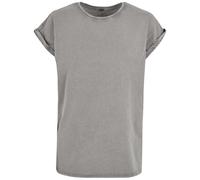 Build Your Brand Lässiges Damen T-Shirt Acid Washed - Asphalt | 3XL