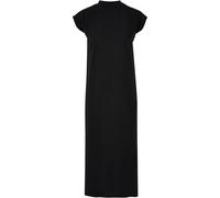 Build Your Brand Lässiges und verlängertes Kleid mit Stehkragen - Schwarz | 4XL