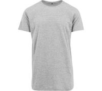 Build Your Brand Langes Herren T-Shirt - Grau meliert | 4XL