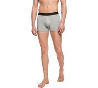 Build Your Brand Herren-Boxershorts 2er-Pack Grau meliert Gr. 4XL