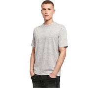 Build Your Brand Mens Acid Washed Tee T-Shirt, Grey Black, L