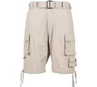 Build Your Brand Men's B2001-Savage Vintage Cargo Shorts, Old White, 5XL