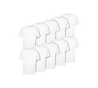 Build Your Brand Men's BY102J-Heavy Oversize Tee 10-Pack T-Shirt, White, XXL