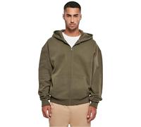 Build Your Brand Men's BY192-Ultra Heavy Zip Hoody Hooded Sweatshirt, Olive, 3XL