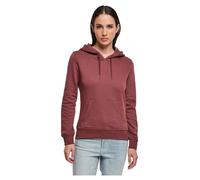 Build Your Brand Damen Kapuzenpullover Organic Hoody, Cherry, Größe L