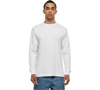 Build Your Brand Organic Longsleeve with Cuffrib White M