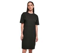 BY181 Build Your Brand Damen T-Shirt-Kleid aus Bio-Baumwolle mit Seitenschlitz Black XS