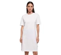 Build Your Brand Damen T-Shirt-Kleid BY181 – Oversize mit Seitenschlitz – Weiß 3XL