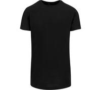 Build Your Brand T-Shirt Herren Shaped Long Tee – extra lang, Baumwolle – Schwarz S