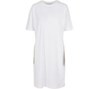 BY181 Build Your Brand Damen T-Shirt-Kleid aus Bio-Baumwolle mit Seitenschlitz White 3XL