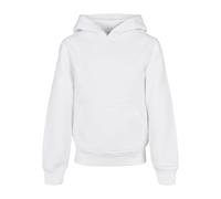 Build Your Brand Kinder Kapuzensweatshirt BY185 – Bio-Baumwolle, Weiß, Gr. 146/152