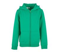 Build Your Brand Unisex Kinder By188-organic Basic Kids Zip Hoody Sweatshirt, Grassgreen, 134-140 EU