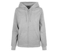 Build Your Brand Ladies Basic Zip Hoody XS heathergrey